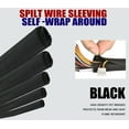 thumbnail image 1 of Split Braided Sleeve Cabling Power Cord Guard Cable Sheathing Mesh Wire Loom Lot, 1 of 3