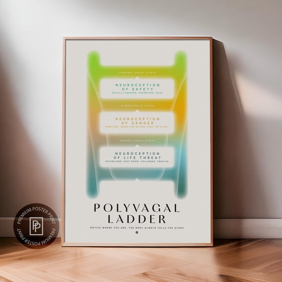 Split Butterfly Wing Pink Green Mint Dorm Art Poster