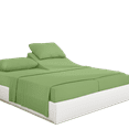 thumbnail image 1 of PRATYUX Split King 7-PC Sheet Set - 800-TC 100% Egyptian Cotton, 20" Deep Pockets - Sage, 1 of 7