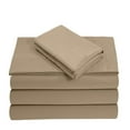 thumbnail image 1 of Split California King 5-Piece Sheet Set, 300-TC Giza Cotton, 10 inch Deep Pockets - Taupe, 1 of 7
