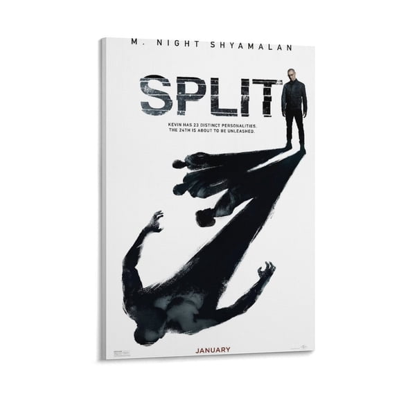 Split Classic Movie Poster Canvas Poster Wall Art Picture Prints Hanging Photo Gift Decor Home Posters Artworks 16x24inch(40x60cm)
