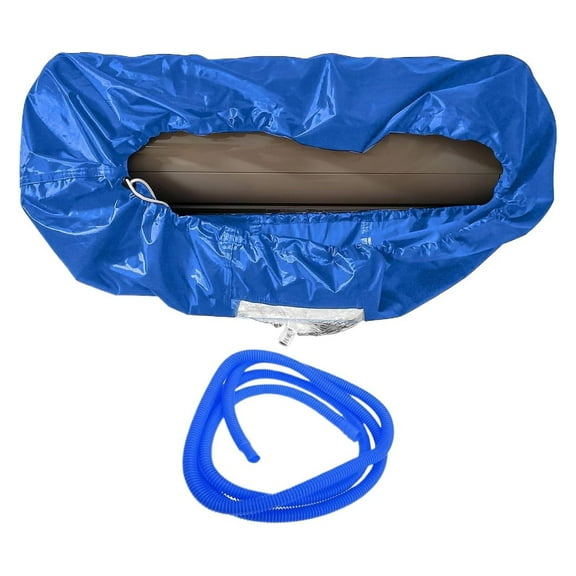 Split Cleaning Bag Kit | Air Conditioner Cleaning Cover for Mini Split Air Conditioners | AC Cleaning Bag Fits Systems 125.98in L, 23.62in W Light Blue