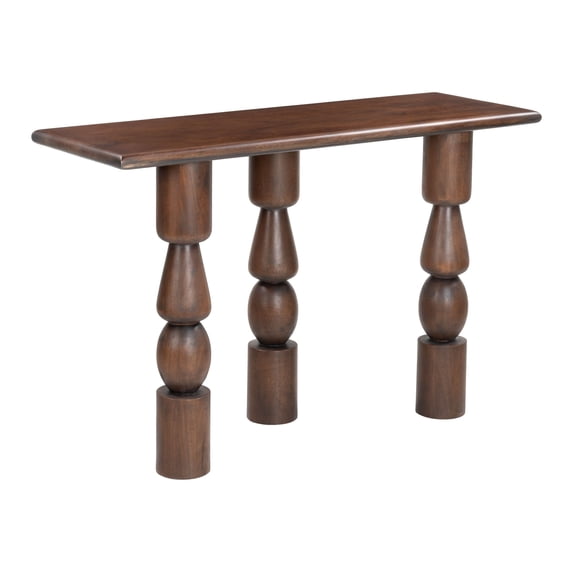 Split Console Table Brown