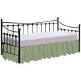 thumbnail image 1 of Split Corner Ruffle Bed Skirts 12" Drop, Fully Elastic Dust Ruffle, 100% Microfiber, Split Corner Bed Skirt Fade Resistant, Machine Washable Luxurious Fabric, Full Size - Sage Solid., 1 of 3