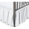 thumbnail image 1 of Split Corner Ruffle Bed Skirts, 14" Tailored Drop Bed Skirt, Dust Ruffle Bedskirt with Platform, 100% Microfiber, Extra Soft -King Size-White Solid, 1 of 5