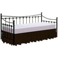 thumbnail image 1 of Split Corner Ruffle Bed Skirts 15" Drop, Fully Elastic Dust Ruffle, 100% Microfiber, Split Corner Bed Skirt Fade Resistant, Machine Washable Luxurious Fabric, king Size - Chocolate Solid., 1 of 4