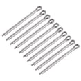 thumbnail image 1 of Split Cotter Pin -5mm x 70mm 304 Stainless Steel 2-Prongs Silver Tone 10Pcs, 1 of 3