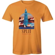 Split Croatia Beautiful Seaside Town Souvenir Lovely Gift Men's T-Shirt