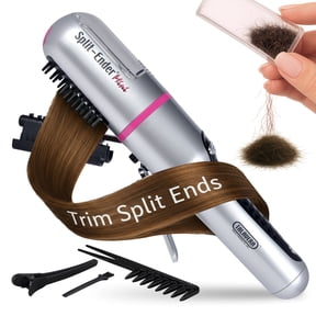 Split Ender Mini - Cordless Split End Hair Trimmer, Automatic 3 AAA Battery Home Care Clipper - Pink
