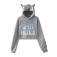 thumbnail image 1 of Split Fiction Cat ear hoodie with popular pattern casual women's short hoodie sportswear, 1 of 2