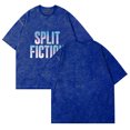 thumbnail image 1 of Split Fiction T-Shirt Summer Crew Neck Short Sleeve T-Shirt Unisex Street Fashion Clothing Tops, 1 of 6