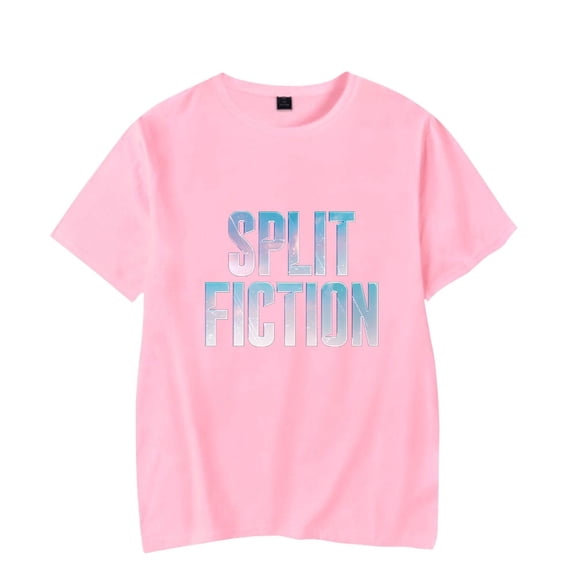 Split Fiction T-shirt loose summer fashion popular pattern casual short sleeved T-shirt top