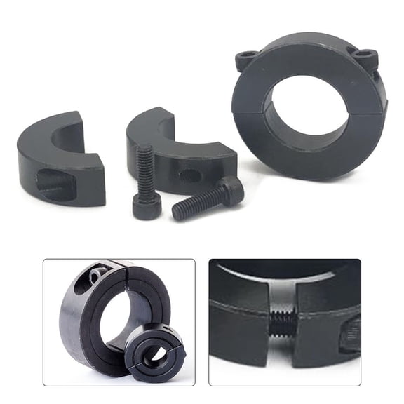 Split Fixed Ring Clamp Double Split 12mm to 40mm Shaft Collar Clamp Shaft Clamp