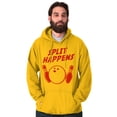 thumbnail image 1 of Split Happens Bowling League Nerd Hoodie Sweatshirt Women Men Brisco Brands 2X, 1 of 6