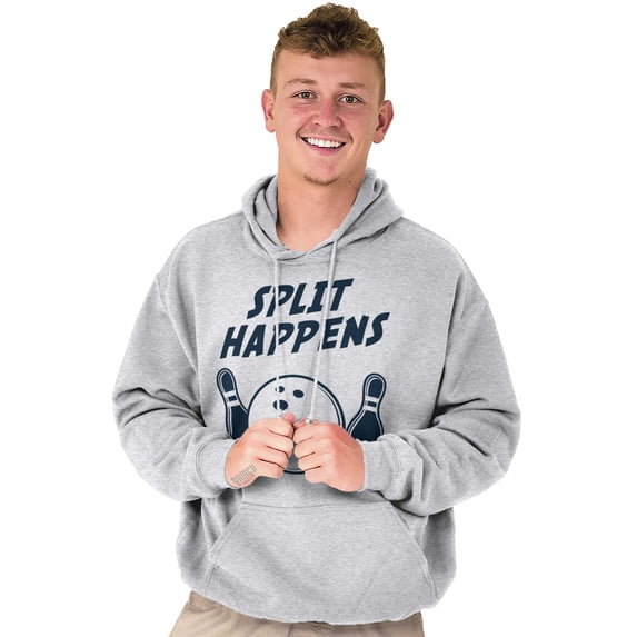 Split Happens Bowling League Nerd Hoodie Sweatshirt Women Men Brisco Brands 3X