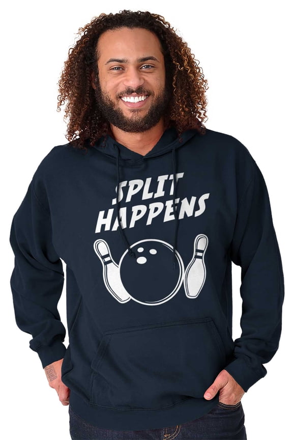 Split Happens Bowling League Nerd Hoodie Sweatshirt Women Men Brisco Brands M