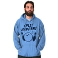 thumbnail image 1 of Split Happens Bowling League Nerd Hoodie Sweatshirt Women Men Brisco Brands S, 1 of 6