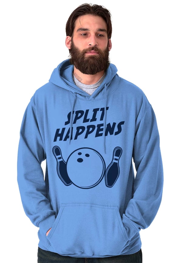 Split Happens Bowling League Nerd Hoodie Sweatshirt Women Men Brisco Brands S