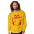 thumbnail image 1 of Split Happens Bowling League Nerd Sweatshirt for Men or Women Brisco Brands 2X, 1 of 6
