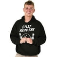 thumbnail image 1 of Split Happens Bowling League Nerd Unisex Plus Fleece Graphic Hoodie Brisco Brands 4X, 1 of 5