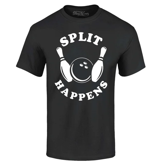 Split Happens Bowling T-Shirt Bowler Shirt
