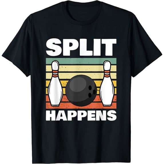 Split Happens Bowling T-Shirt - Walmart.com