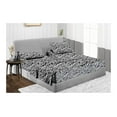 thumbnail image 1 of Split Head Bed Sheet Set King 4 Pcs - Adjustable Split-King Size Zebra Print % Cotton Sheets 400-Thread-Count - Split Head Sheets - Split Down 34 inches from The top, 1 of 6