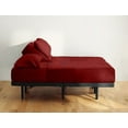 thumbnail image 1 of Split Head CalKing Sheets Sets for Adjustable Bed - 800-Thread Count 100% Egyptian Cotton - 4-PC Set - 12" Deep Pockets - FlexTop Cal-King 36" Split, Burgundy Solid, 1 of 7
