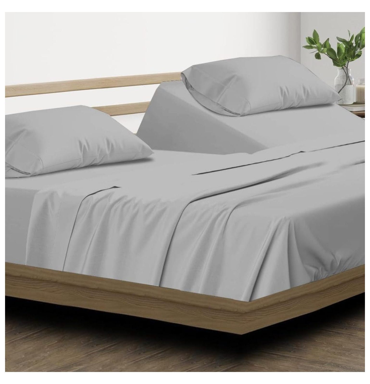 Split Head King Sheets Sets for Adjustable Beds 15" Inch Deep Pocket