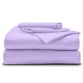 thumbnail image 1 of Split Head King Size Sheet Set 4-Piece Giza Cotton - Premium 1000-Thread-Count 100% Giza Egyptian Cotton, Fit Upto 28 inches Extra Deep Pockets Mattress - Lilac, 1 of 7