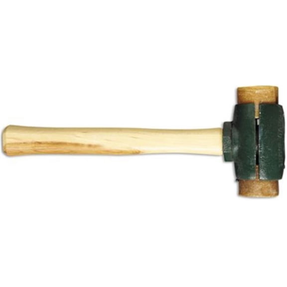 Split Head Rawhide Hammer - Brown - 1.75 in. Faces - Durable Tool