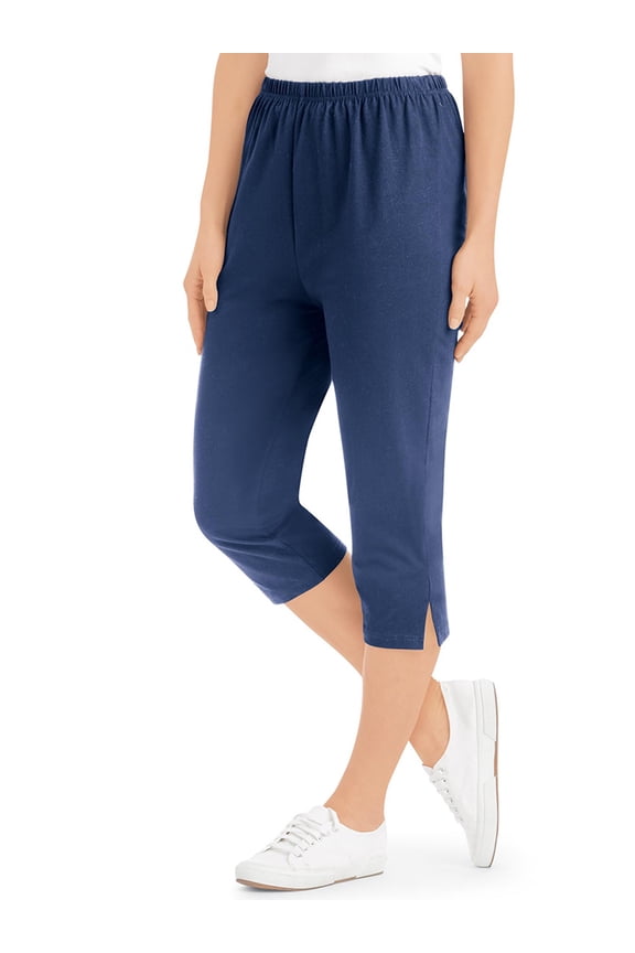 Split Hem Capri Leggings