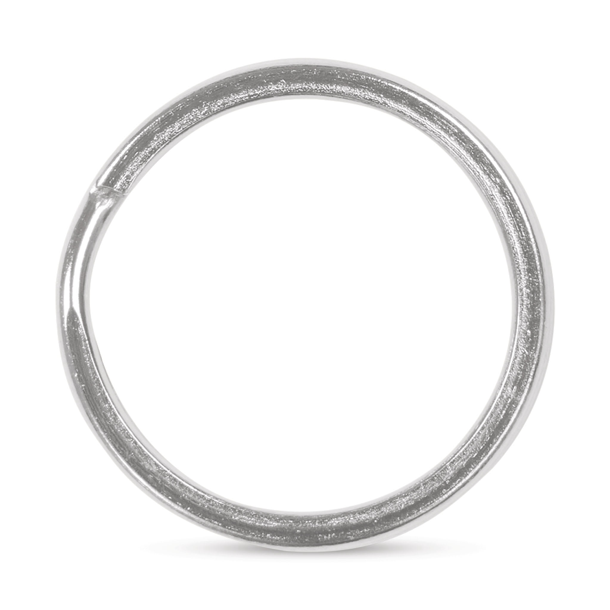 Split Key Ring .75 Silver 18pc