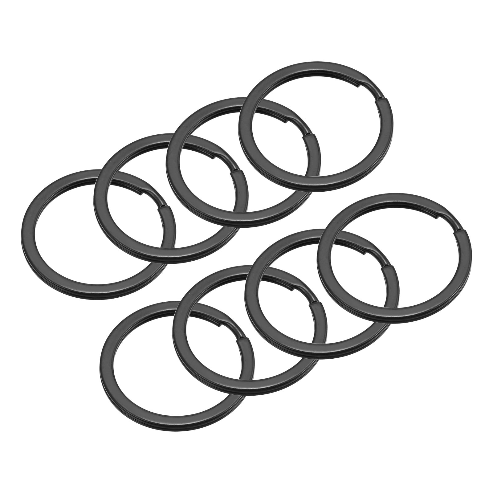 Uxcell Split Keychain Rings, 30mm/1.2 inch Round Flat Key Holder
