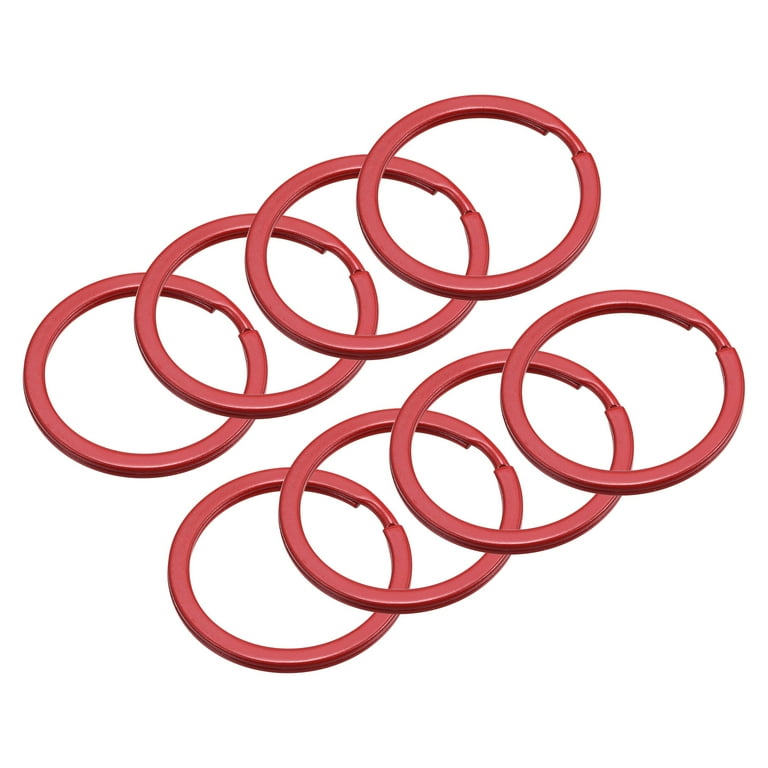 Uxcell Split Keychain Rings, 30mm/1.2 inch Round Flat Key Holder