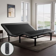 Split King Adjustable Bed , Adjustable Bed Base with Wireless Remote, Separate Head/Foot Lift, Sturdy Metal, Easy Assembly Electric Smart Bed Frame