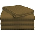 thumbnail image 1 of Split King Bed Sheet Set 5Pcs Adjustable Bed Sheets - 15" Deep Pocket of Fitted Sheet 800 Thread Count 100% Pure Egyptian Cotton - (Split King, Taupe Stripe), 1 of 7