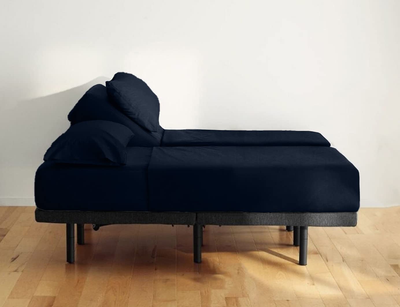 Split King Bed Sheet Set Deep Pocket of 18" Inch, 400 Thread Count 5