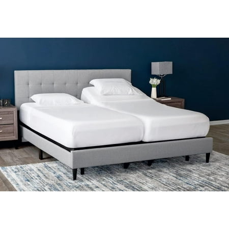 Split King Bed Sheets Set for Adjustable Beds, Deep Pocket 5 Piece, Brushed Microfiber Sheets (White, Split King)