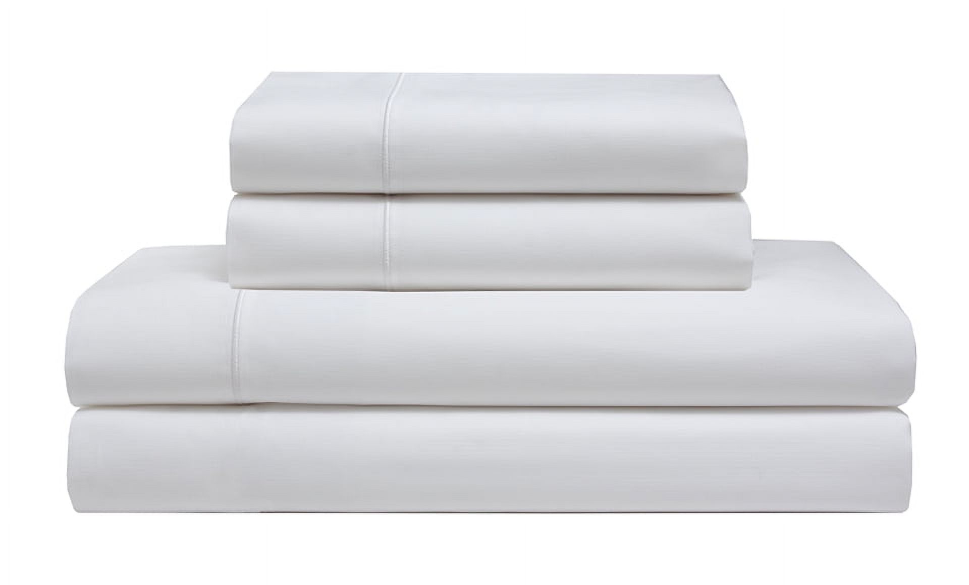 Split King Cooling Comfort Cotton White Sheet Set