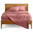 thumbnail image 1 of Split King Sheet Set - 1800 Ultra-Soft Microfiber Bed Sheets - Double Brushed - Deep Pockets - Easy Fit - 5 Piece Set - Bed Sheets & Pillowcases (Split King, Dusty Rose), 1 of 9