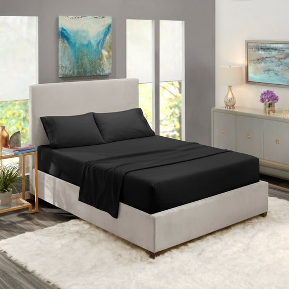 Split King Sheet Set, Hotel Luxury 1800 Bedding Sheets & Pillowcases, Extra Soft Cooling Bed Sheets, Wrinkle, Fade, Stain Resistant, 5 Piece