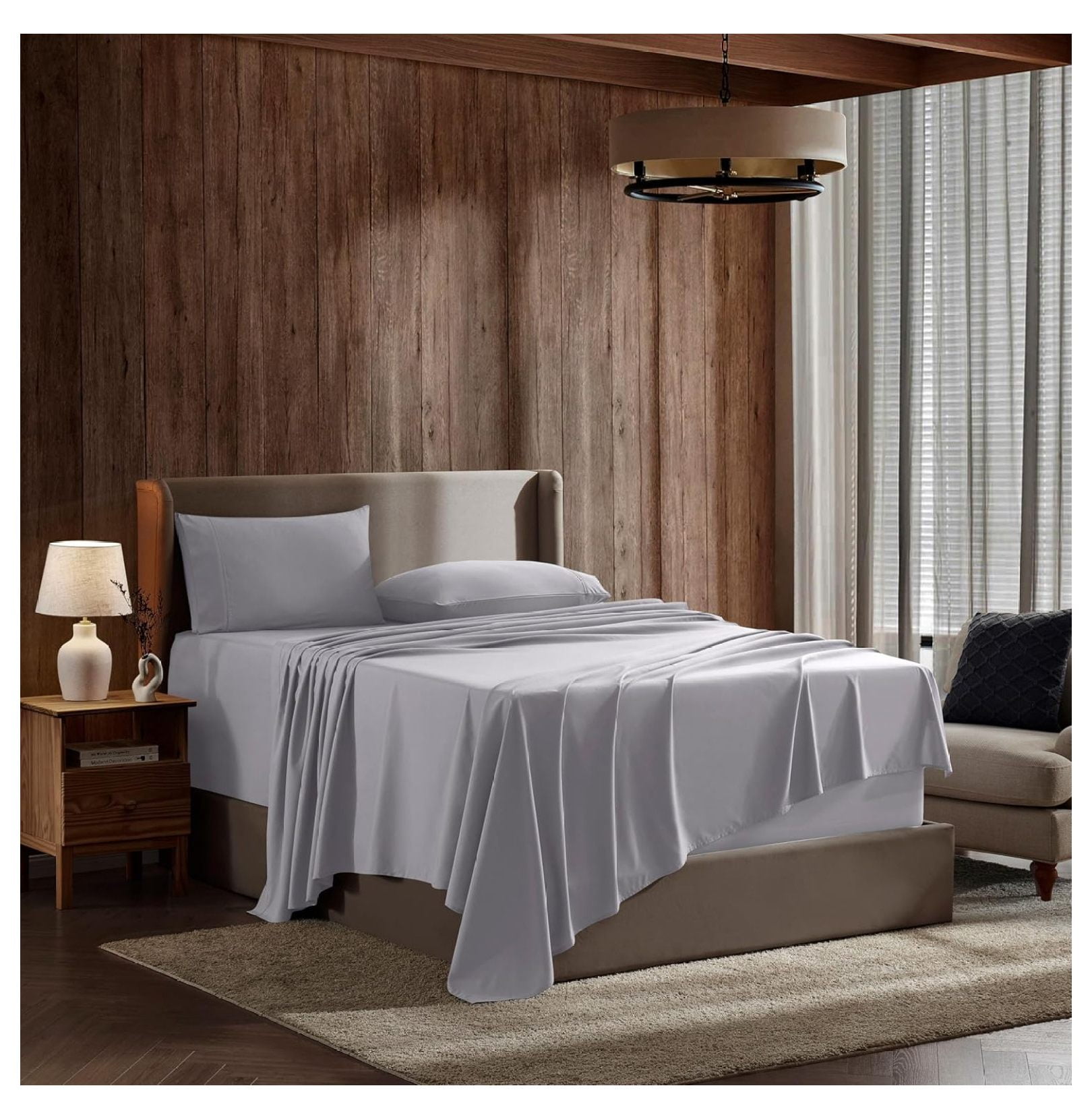 Split King Sheets for Adjustable Beds - 5 Piece Split King Sheets Set ...