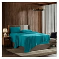 thumbnail image 1 of Split King Sheets for Adjustable Beds - 5 Piece Split King Sheets Set, Deep Pocket, Hotel Luxury, Extra Soft, Breathable and Cooling, Teal Split King Bed Sheets, 1 of 9