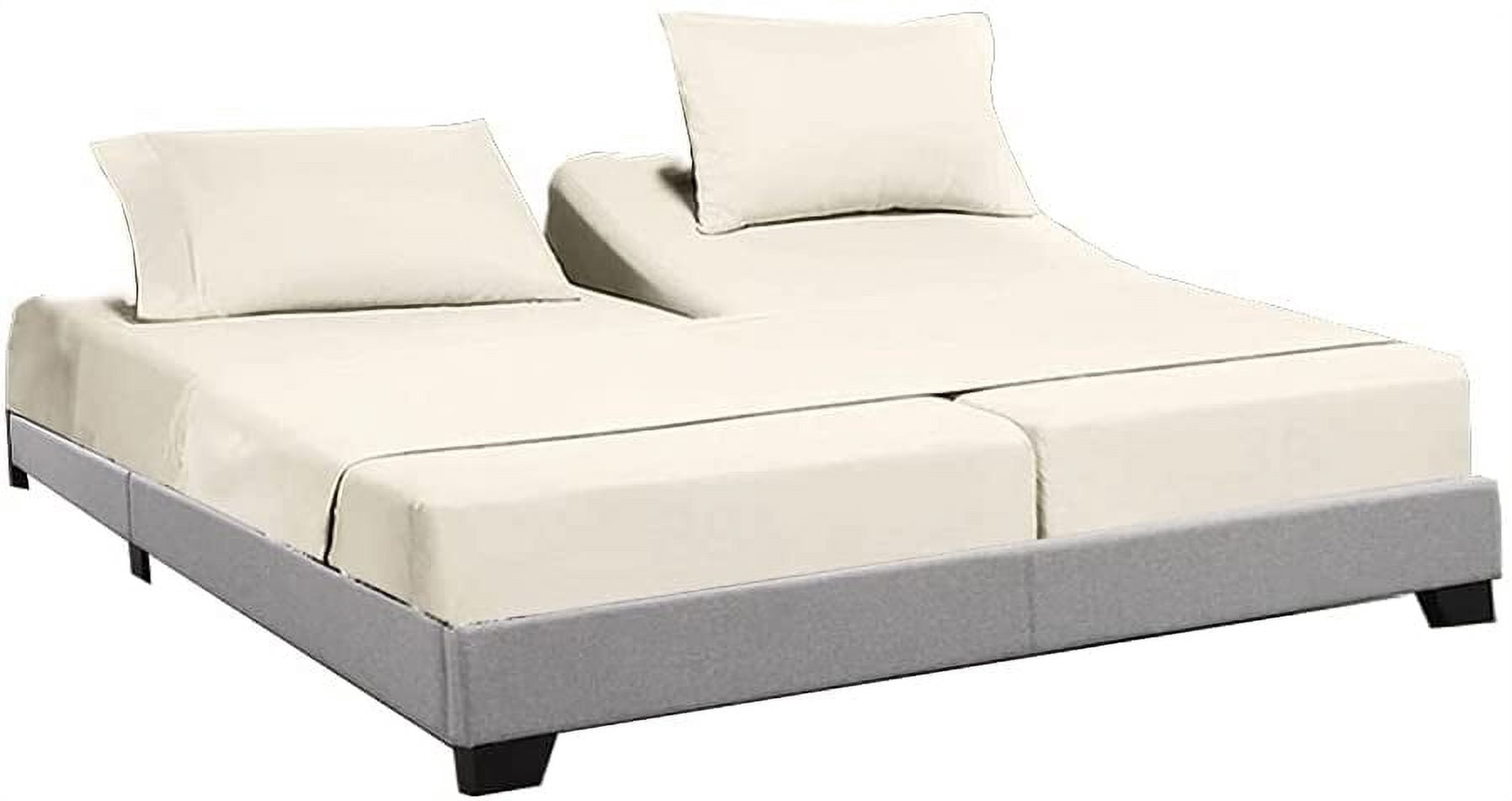 MyGiza Split King Sheets Set for Adjustable Bed - 100% Giza Cotton ...