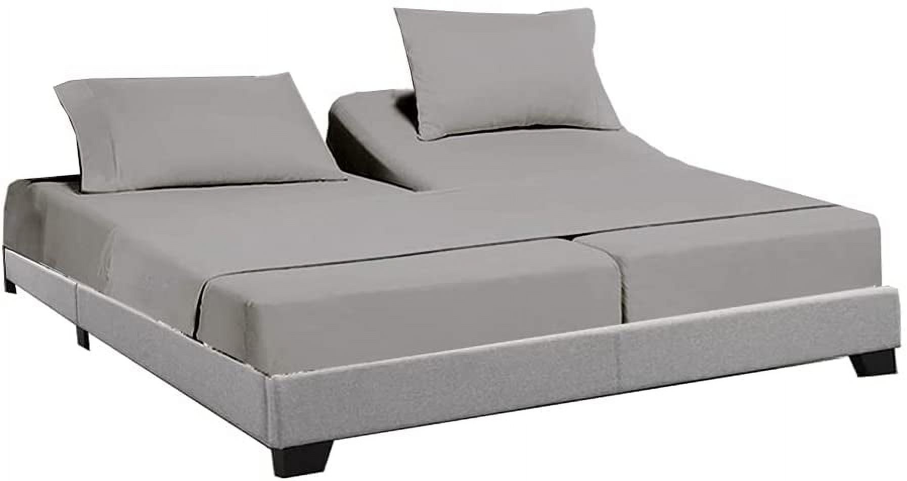 Split King Sheets Sets for Adjustable Bed Cotton-Split King Sheets Deep ...