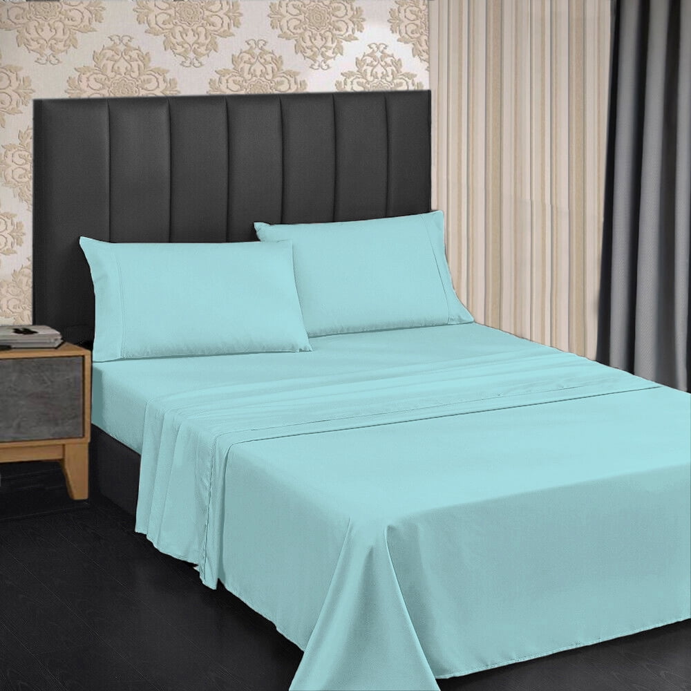 Room Essentials Twin Bed Sheet Set Mint Green Flat, Fitted, One Pillowcase  New