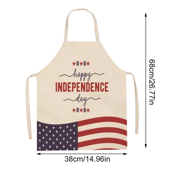 Split Leg Apron Grilling Apron Men's Apron American Independence Day Apron Home Party Sleeveless Coverall Kitchen Cooking Apron Adjustable Baking Apron (1pc)