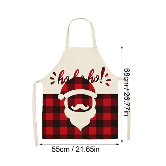 Split Leg Apron Painting Apron Youth Apron Christmas Kitchen Cooking Aprons Plaid Aprons Adjustable Buffalo Plaid Baking Apron