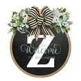 thumbnail image 1 of Split Letter Name Sign, Last Name Year Round Front Door Wreath Decorative, Hanging Plaques In Front Of The Door 11.8in (Z), 1 of 2